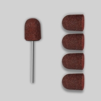 Набор для аппаратного маникюра и педикюра, основа, колпачки 5 шт, d = 13 &times; 19 мм, абразивность 180