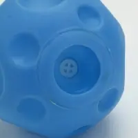 Игрушка пищащая "Мячик" для собак, 6,5 см, голубая