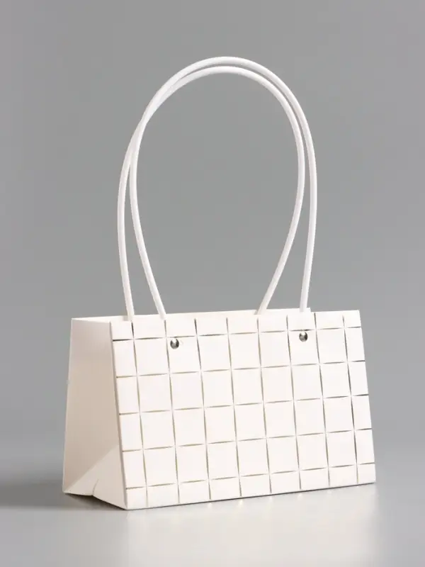 Сумка для цветов влагостойкая, белая, 22x10.5x13.5&plusmn;5% см