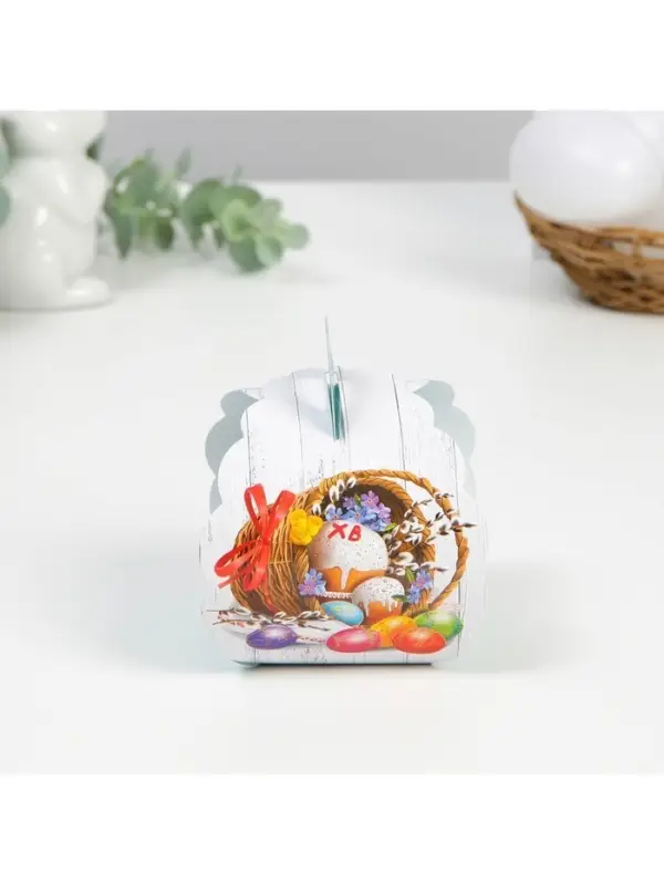 Коробочка подарочная для яйца &laquo;Кулич&raquo; на пасху, 25&times;30 см