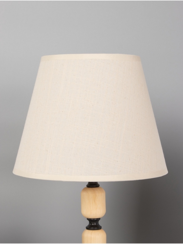 Лампа настольная BayerLux ЭКО "Одри" 1х40Вт Е27 черный/коричневый 25х25х43см