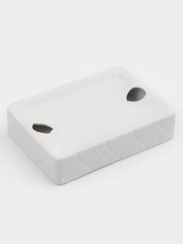 Набор для ванной "Лепесток", 3 предмета (дозатор для мыла, стакан, мыльница), цвет белый