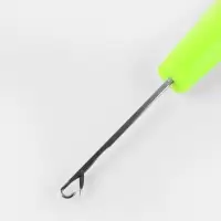 Игла для поднятия петель, 15.5 см, d=3 мм, розовая, жёлтая