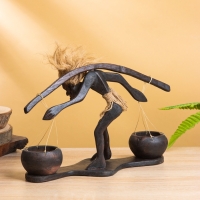 Сувенир &laquo;Абориген водонос&raquo;, 31&times;9&times;20 +/- 1 см, дерево