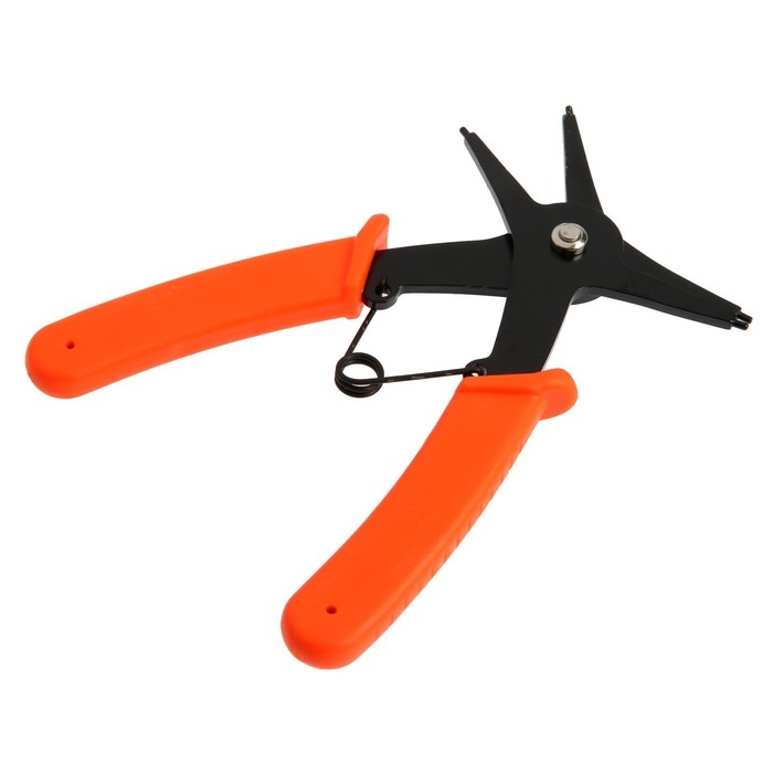 Съемник внешних и внутренних стопорных колец ЛОМ 2 в 1, губки на сжим и разжим, 150 мм