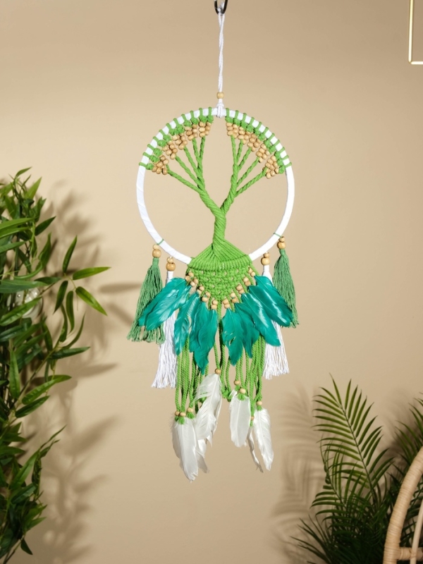 Ловец снов "Зелёное дерево" 22х60 см.