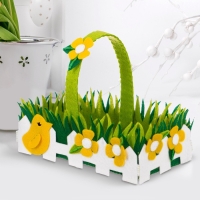 Набор для создания пасхальной корзинки из фетра &laquo;Лужайка&raquo;