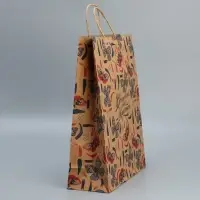 Пакет подарочный крафтовый, упаковка, &laquo;Вдохновляй&raquo;, L 31 х 40 х 11.5 см