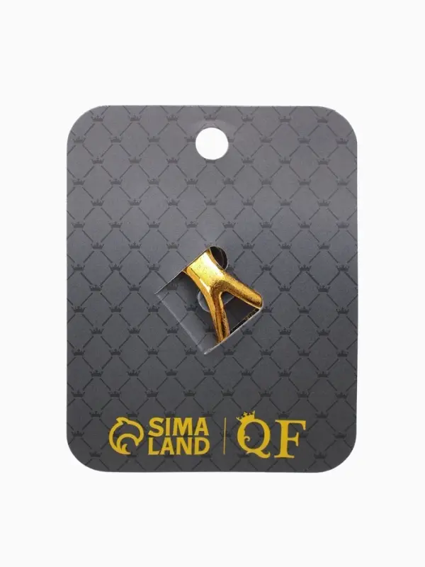 Кольцо для платка "Цветок Астра", цвет белый в чернёном золоте