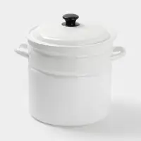 Кастрюля цил.борт. 12 л белая (без декора)