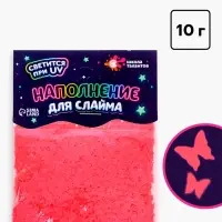 Декор для творчества, слайма и эпоксидной смолы &laquo;Наполнение для слаймов. Светящиеся бабочки&raquo;, 10 г