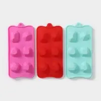 Форма для льда Доляна &laquo;Драгоценные камни&raquo;, силикон, 22,5&times;10,6 см, 6 ячеек (d=4 см), цвет МИКС