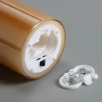 Светодиодная свеча "Золотистая" 18х5.5 см, AAx2 (не в компл.), Т/БЕЛЫЙ