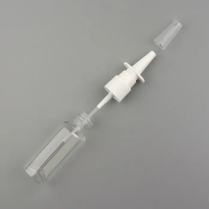 Бутылочка для хранения, с распылителем, 30 мл, цвет прозрачный/белый