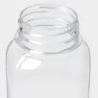 Бутылка ПЭТ 300 мл, горло 0,38 см, квадратная, цвет прозрачный