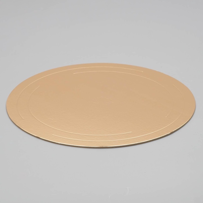 Подложка усиленная 32 см, золото - белый, 3,2 мм