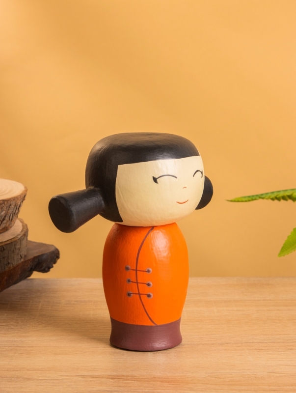 Деревянная кукла кокеши &laquo;Сати&raquo;, 15&times;9&times;15 см