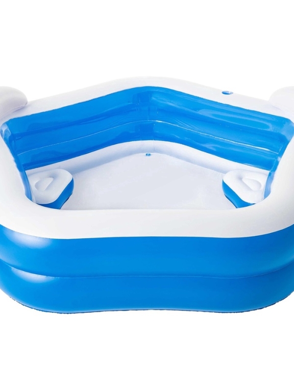 Бассейн надувной Bestway, 213&times;206&times;69 см, с сиденьями и подголовниками, от 6 лет, 54153