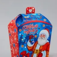 Коробка Новогодняя подарочная "Новый год" 17 х 19 х 9,5 см