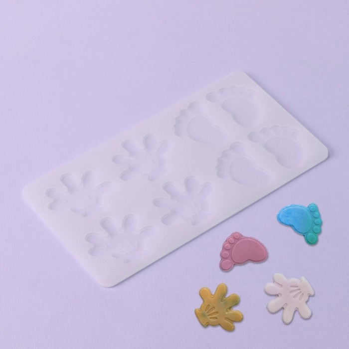 Форма для шоколада &laquo;Следопыт&raquo;, силикон, 8 ячеек, 19,5&times;10,5&times;0,4 см, цвет прозрачный