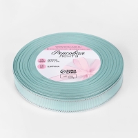 Лента репсовая 15мм*25&plusmn;1ярд(23м&plusmn;1м) серебряный нити №013 светло-голубой АУ