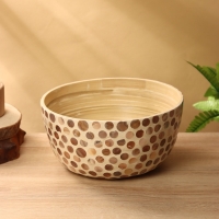 Салатник 25,5х25,5х12 см, бамбук