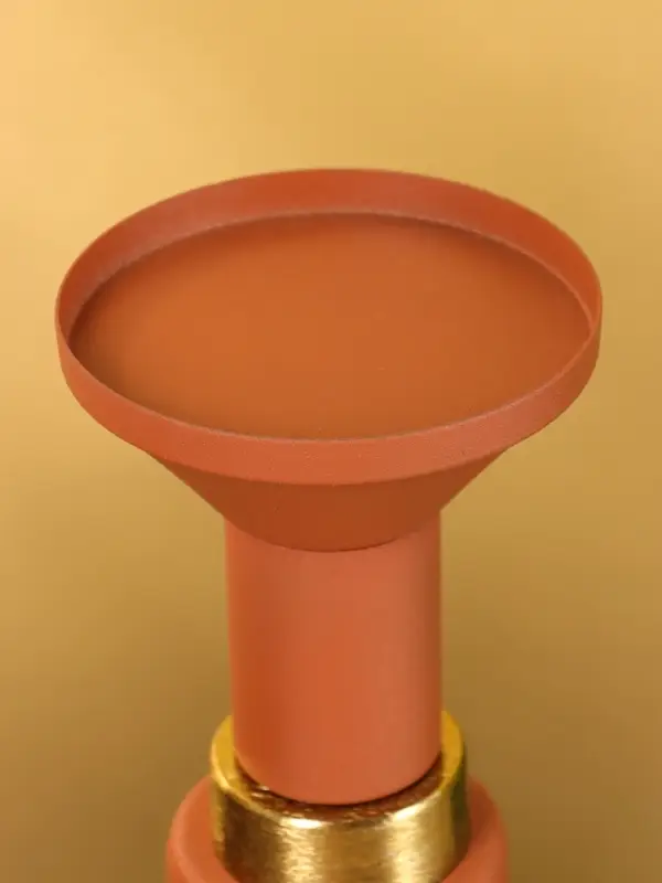 Подсвечник на 1 свечу текстурный &laquo;Терракотовый&raquo;, 10.5&times;10.5&times;19.5 см