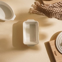 Форма для выпечки из жаропрочной керамики SL Home &laquo;Санторини&raquo;, 250 мл, 15,8&times;9,2&times;4,5 см, цвет белый