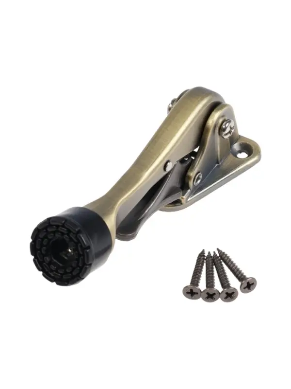 Фиксатор дверной LOCKLAND &ldquo;козья ножка&rdquo;, с автоподъемом, цвет бронза