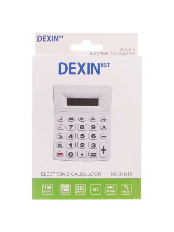 Калькулятор настольный 08-разрядный, бюрюзовый