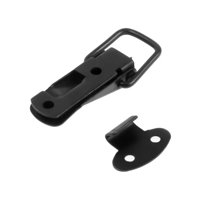 Замок-защелка на ящик, 4.5 см, железный, черный, с проушиной,10 шт.
