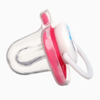 Набор: Соска - пустышка с держателем &laquo;Слоник&raquo;, анатомическая +6 мес, цвет розовый