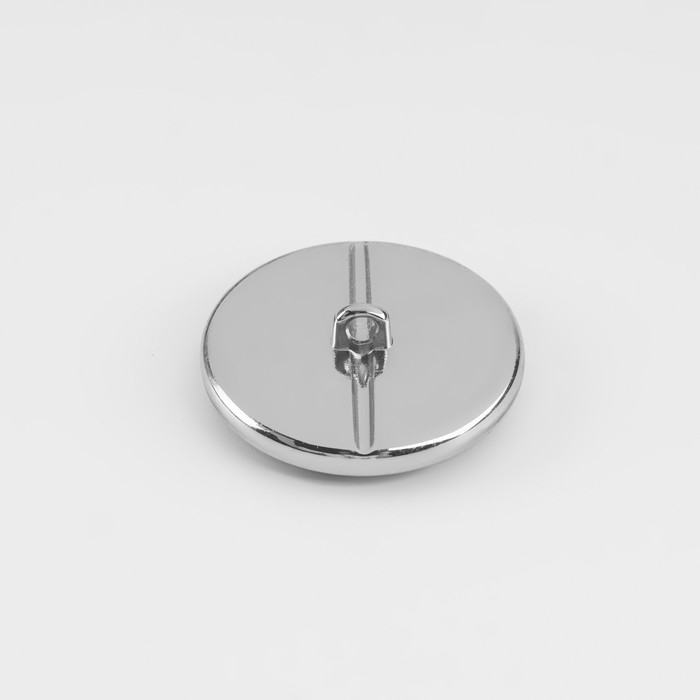 Пуговица металлическая на ножке &laquo;Витраж&raquo;, декоративная, d = 25 мм, цвет белый/чёрный, оранжевый/серебряный