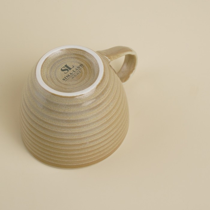 Кружка фарфоровая SL Home &laquo;песчаный бриз&raquo;, 320 мл, цвет бежевый