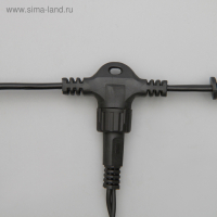 Гирлянда &laquo;Занавес&raquo; 2 &times; 6 м, IP44, УМС, тёмная нить, 1440 LED, свечение синее, 220 В