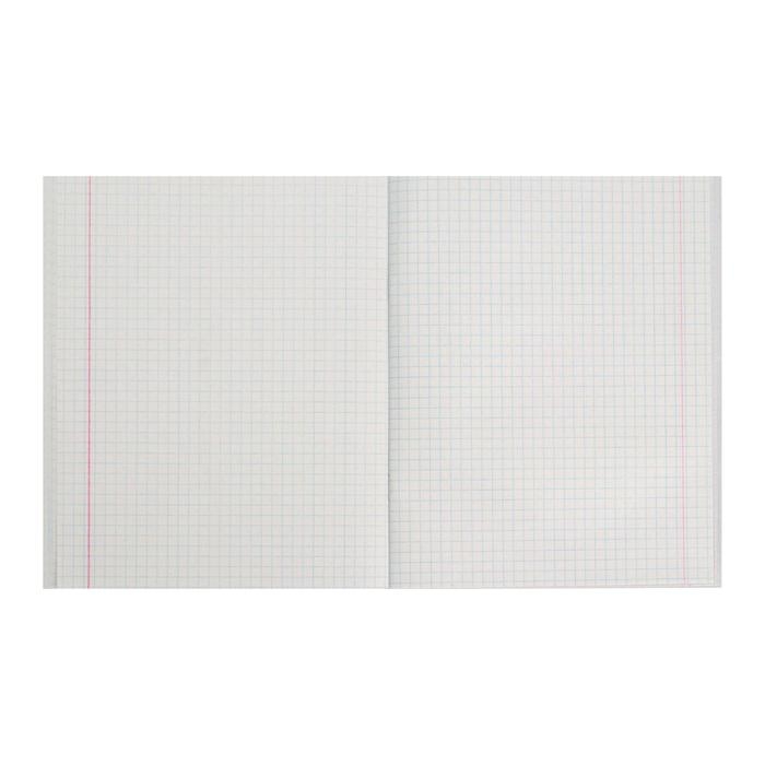 Тетрадь 96 листов в клетку Calligrata "Неделя отпуска", обложка картон хром-эрзац, блок №2, белизна 75% (серые листы), МИКС