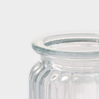 Банка стеклянная для хранения сыпучих продуктов Доляна &laquo;Зайка&raquo;, 230 мл, с керамической крышкой