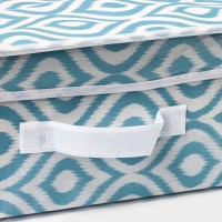 Короб для хранения Доляна &laquo;Лагуна&raquo;, 30&times;28&times;15 см, цвет бирюзовый