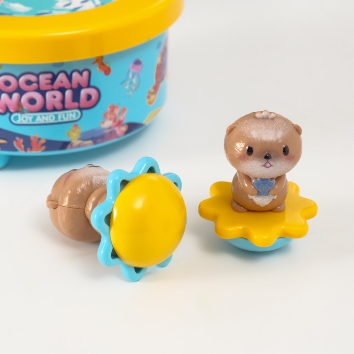 Сувенир музыкальный механический магнитный "Суслики" 12,2х12,2х11,5 см