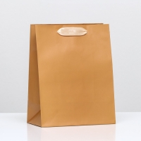 Пакет ламинированный &laquo;Коричневый&raquo;, 18 х 23 х 10 см