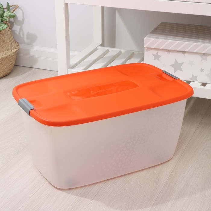 Бокс универсальный, на колёсиках, 46 л, 60&times;40&times;29 см, цвет МИКС