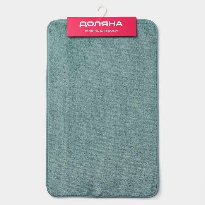 Коврик для дома Доляна &laquo;Софт&raquo;, 50&times;80 см, цвет бирюзовый
