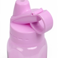 Бутылка для воды спортивная прозрачная, 450 мл, 20 х 8 см, сиреневая