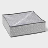 Органайзер для хранения белья Доляна &laquo;Фора&raquo;, 24 ячейки, 30&times;33&times;10 см, цвет серый