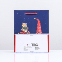 Новый год. Пакет подарочный "С подарочками", 18 х 22,3 х 10 см.