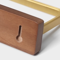 Держатель для туалетной бумаги St&ouml;lz H&ouml;lzern Premiere, ореховое дерево, алюминий, цвет коричневый