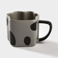 Кружка керамическая &laquo;Лапа тигра&raquo;, 350 мл, цвет серый