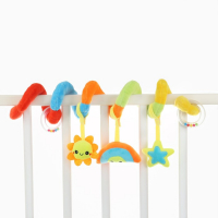 Растяжка - спираль с игрушками дуга на коляску / кроватку для малышей 0+ &laquo;Маленькое счастье&raquo;, Крошка Я