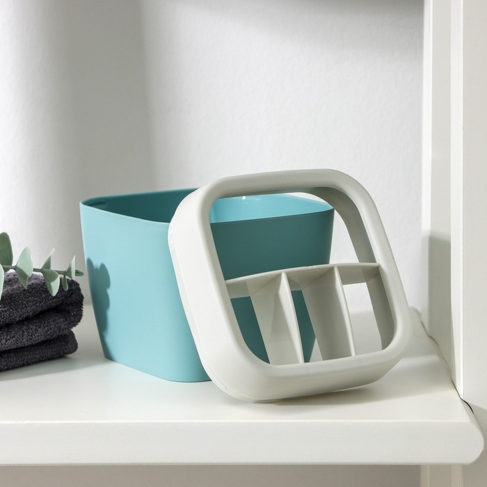 Подставка для зубных щёток &laquo;Эллиса&raquo;, цвет бирюзовый