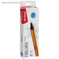 Ручка капиллярная Berlingo Rapido, 0,4 мм, трёхгранная, стержень чёрный